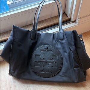 Tory Burch Black Logo Tote